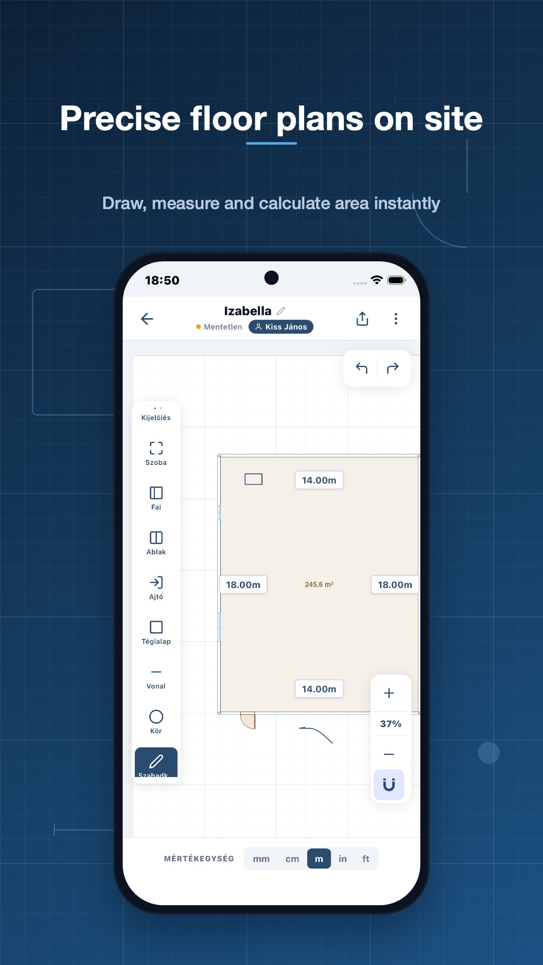 Ingeen floor plan editor on site